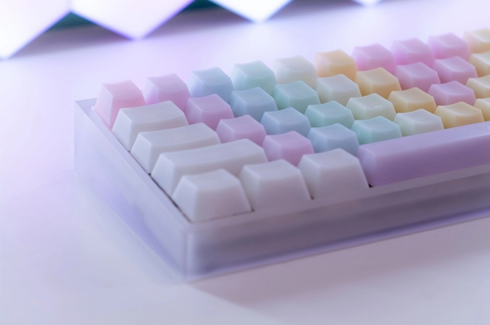 POM Jelly Keycaps Rainbow ANSI full kit