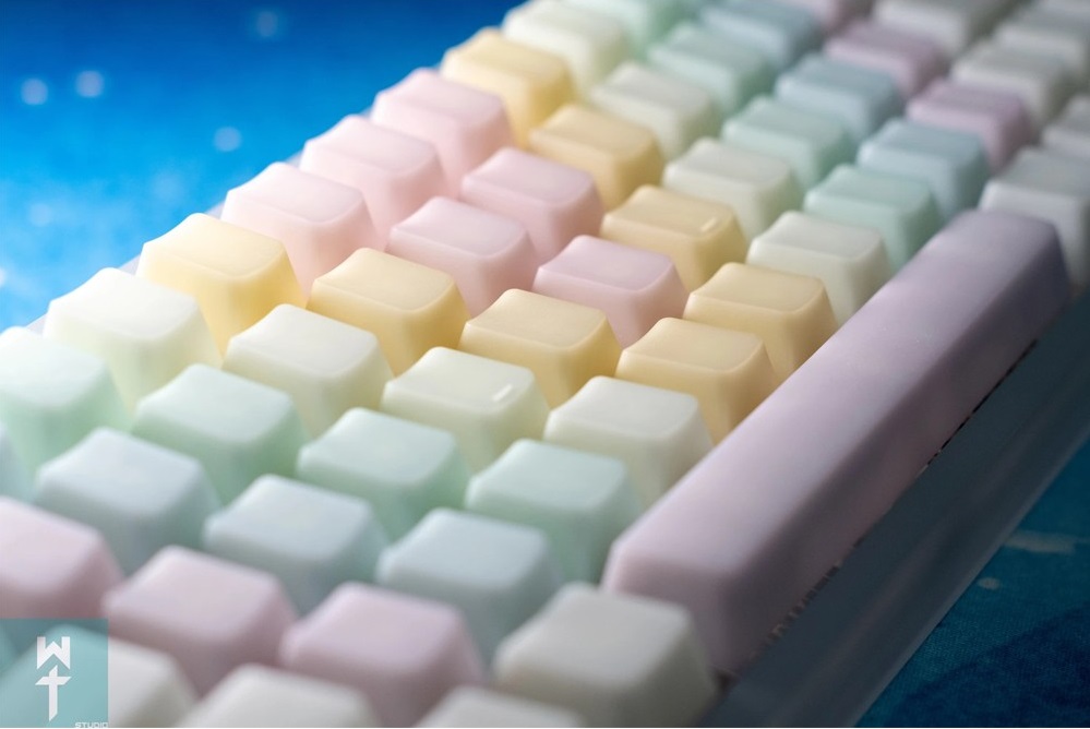 POM Jelly Keycaps Rainbow ANSI full kit